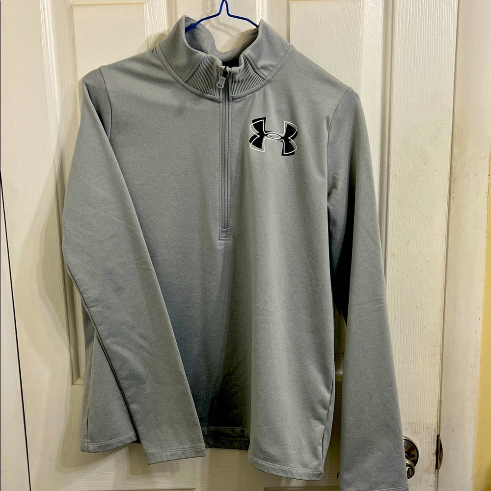 Under Armour Light Gray Half-Zip Pullover